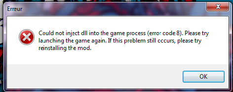 Ошибка unable to inject the dll into csgo exe