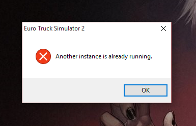 Ошибка another. Another instance is already Running. An instance of the application is already Running. Етс 2 ошибка another instance is already Running. Another instance is already Running евро трак симулятор 2.