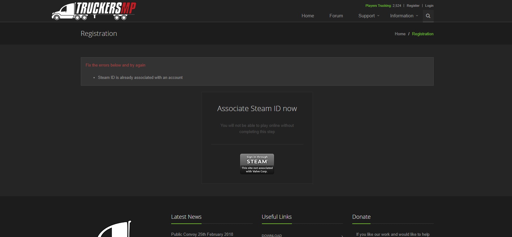 Niestety Wystąpił Problem Podczas Tworzenia Konta Spróbuj Wkrótce Problem z połączeniem konta steam - Rozwiązane - TruckersMP Forum