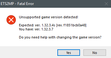 version again incompatible game truckersmp forum beta detected doesn non screenshot but